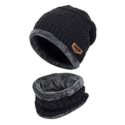 Men's Woolen winter  Cap with Face Cover (Pack of 2)